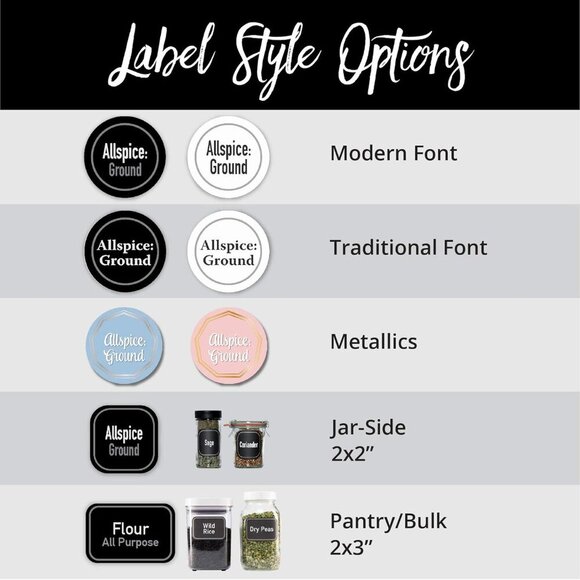 Ultimate Spice label Set 525 Preprinted Water Resistant Round Spice Jar Labels S - Picture 2 of 2